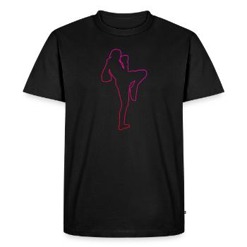 Thai Boxers Women Thai Boxing Thaiboxing Men - Men's Premium Organic T-Shirt - black - Front - Nico (187cm)