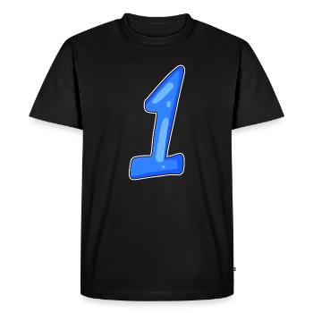 1 Gagnant - T-shirt Premium bio Homme - noir - Devant - Nico (187cm)