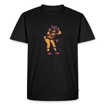 Cat Cosplay - Men's Premium Organic T-Shirt - black - Front - Nico (187cm)