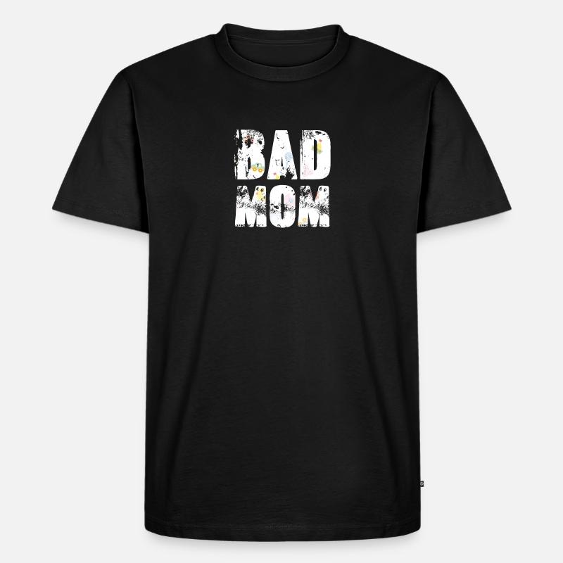 bad mom,mom,graffiti,typo,schrift,icons - Männer Premium Bio T-Shirt - Schwarz