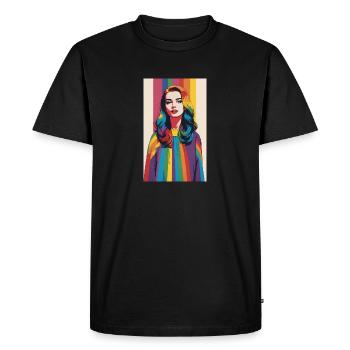 The Pridie II - Men's Premium Organic T-Shirt - black - Front - Nico (187cm)