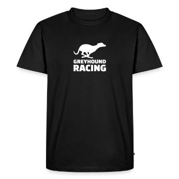 Greyhound racing - T-shirt Premium bio Homme - noir - Devant - Nico (187cm)