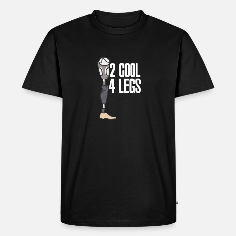 2 cool 4 legs - Männer Premium Bio T-Shirt - Schwarz