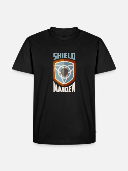Shield Maiden Vikings Norse - Men's Premium Organic T-Shirt - black