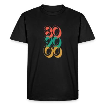 Générations - T-shirt Premium bio Homme - noir - Devant - Nico (187cm)