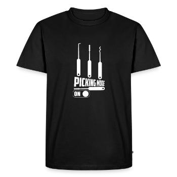 Picking Mode On Lockpicker Locksmith - Men's Premium Organic T-Shirt - black - Front - Nico (187cm)
