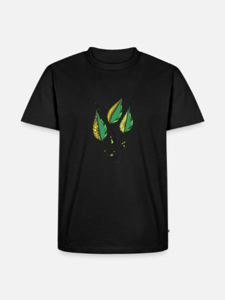 Decorative leaves - Men's Premium Organic T-Shirt - black