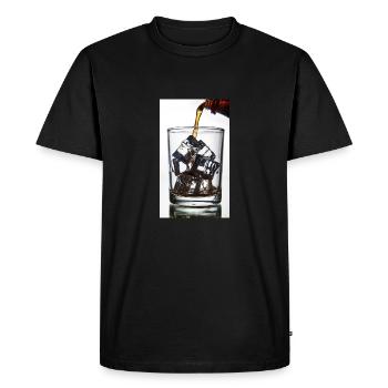 ColaEis - Men's Premium Organic T-Shirt - black - Front - Nico (187cm)