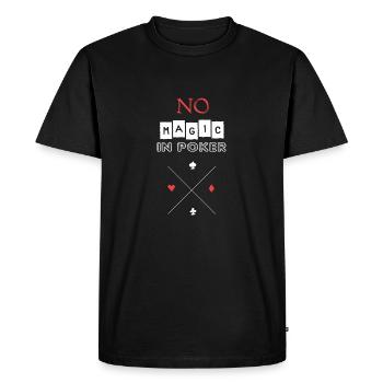 Poker - Männer Premium Bio T-Shirt - Schwarz - Vorne - Nico (187cm)