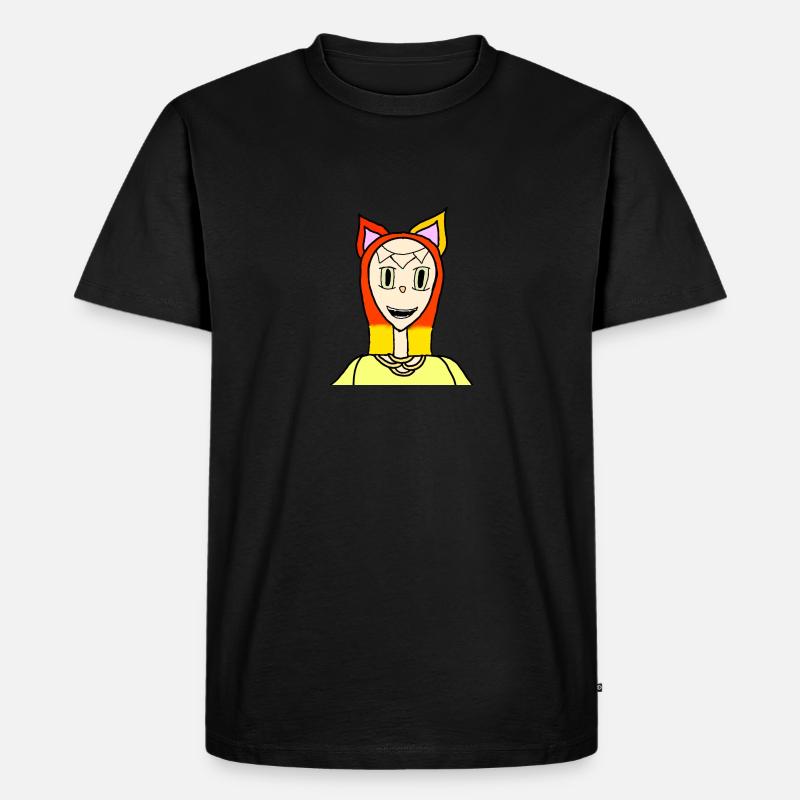 Wolf - Männer Premium Bio T-Shirt - Schwarz