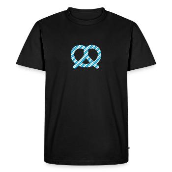 Bretzel en Bavière Design 2019 - T-shirt Premium bio Homme - noir - Devant - Nico (187cm)