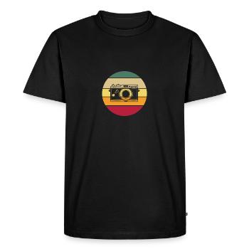 Photographe drôle Cadeau Photographie - T-shirt Premium bio Homme - noir - Devant - Nico (187cm)