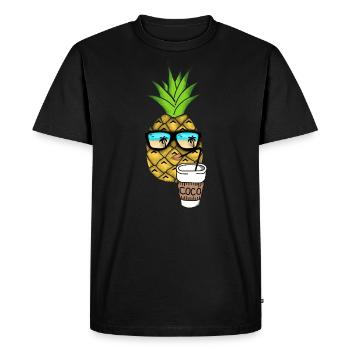 Vacances - T-shirt Premium bio Homme - noir - Devant - Nico (187cm)