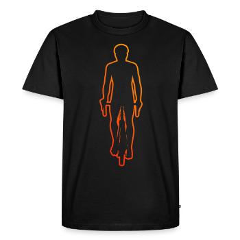 VTT Vélo Femme VTT Vélo Velo - T-shirt Premium bio Homme - noir - Devant - Nico (187cm)