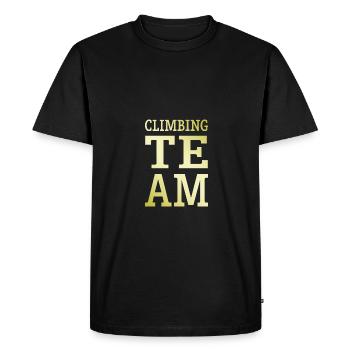 Équipe d’escalade Klettern Mannschaft - T-shirt Premium bio Homme - noir - Devant - Nico (187cm)