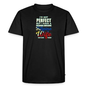 Philippines Filipina Pride Flag Pinay I Gift - Men's Premium Organic T-Shirt - black - Front - Nico (187cm)