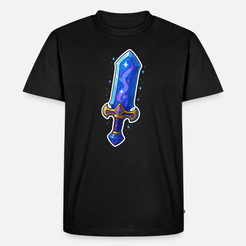 Fantasy Sword - Männer Premium Bio T-Shirt - Schwarz