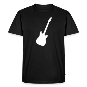 Guitariste Guitariste Guitariste Guitare Hommes - T-shirt Premium bio Homme - noir - Devant - Nico (187cm)