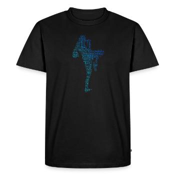 Thai Boxing Thai Boxer Women Men Thai Boxing - Men's Premium Organic T-Shirt - black - Front - Nico (187cm)