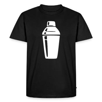 Barman de cadeaux Shaker Shaker Cocktail Bar - T-shirt Premium bio Homme - noir - Devant - Nico (187cm)