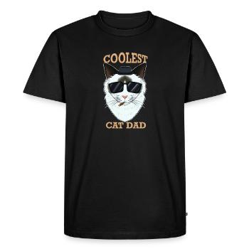 Chat le plus cool Papa I Ragdoll Chat Papa I Ragdoll Chat - T-shirt Premium bio Homme - noir - Devant - Nico (187cm)