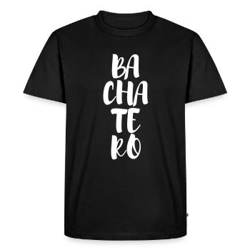 Bachatero - Chemise de danse Bachata - Ba Cha Te Ro - T-shirt Premium bio Homme - noir - Devant - Nico (187cm)