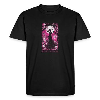 Bienvenue dans mon cauchemar 02 - T-shirt Premium bio Homme - noir - Devant - Nico (187cm)