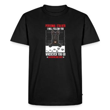 Scottish Terrier Scottie Dog - Men's Premium Organic T-Shirt - black - Front - Nico (187cm)