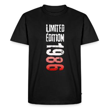 LIMITED EDITION 1986 - T-shirt Premium bio Homme - noir - Devant - Nico (187cm)