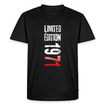LIMITED EDITION 1971 - T-shirt Premium bio Homme - noir - Devant - Nico (187cm)