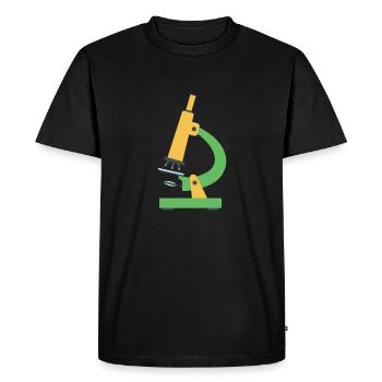 Microscope - T-shirt Premium bio Homme - noir - Devant - Nico (187cm)