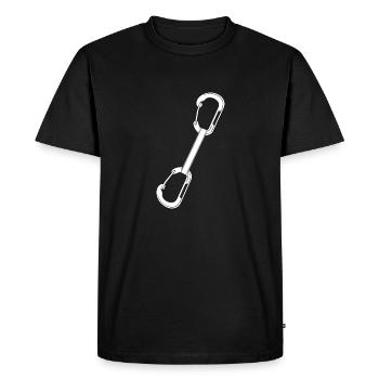 Bouldering Climbing Climbing - Men's Premium Organic T-Shirt - black - Front - Nico (187cm)