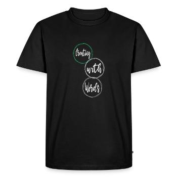 Inspiration créative Projets créatifs - T-shirt Premium bio Homme - noir - Devant - Nico (187cm)