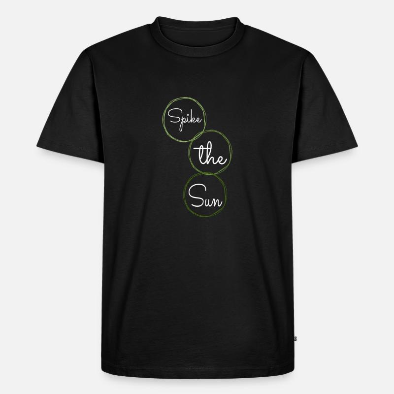 beach volleyball rules jokes - Männer Premium Bio T-Shirt - Schwarz