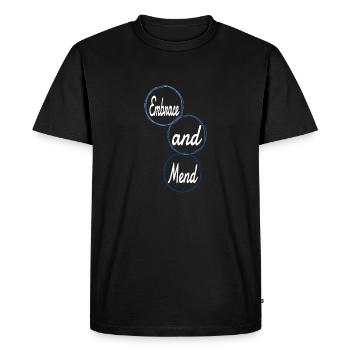 Système de soutien à la guérison spirituelle - T-shirt Premium bio Homme - noir - Devant - Nico (187cm)