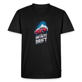 infinite drift - course voiture - T-shirt Premium bio Homme - noir - Devant - Nico (187cm)