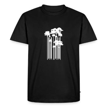 code à barres - T-shirt Premium bio Homme - noir - Devant - Nico (187cm)