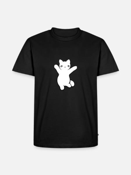 Kätzchen - Männer Premium Bio T-Shirt - Schwarz