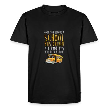 School Bus Driver School Bus - Men's Premium Organic T-Shirt - black - Front - Nico (187cm)