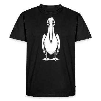 pélican - T-shirt Premium bio Homme - noir - Devant - Nico (187cm)
