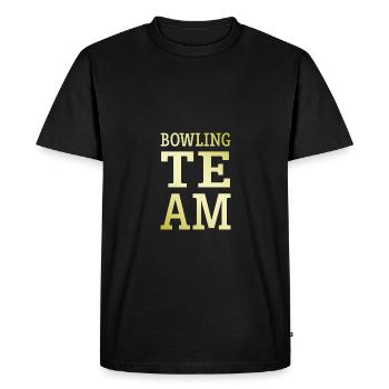 Équipe de bowling Mannschaft - T-shirt Premium bio Homme - noir - Devant - Nico (187cm)