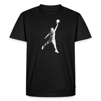 Basketball / Basketball - T-shirt Premium bio Homme - noir - Devant - Nico (187cm)