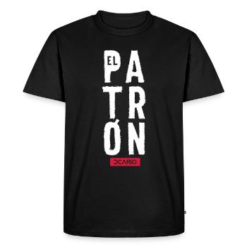 El Patrón - ccario - T-shirt Premium bio Homme - noir - Devant - Nico (187cm)