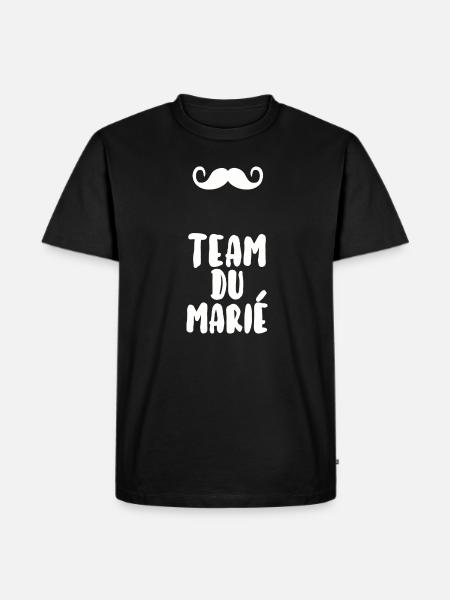 Team du marié - T-shirt Premium bio Homme - noir
