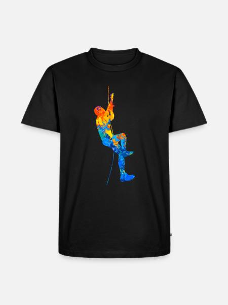 Bouldering Climbing Boulder Boulderer Climbing Hall - Men's Premium Organic T-Shirt - black