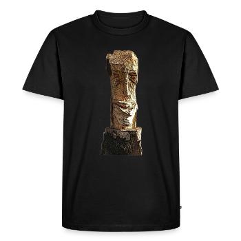Easter Island Iconic - Men's Premium Organic T-Shirt - black - Front - Nico (187cm)