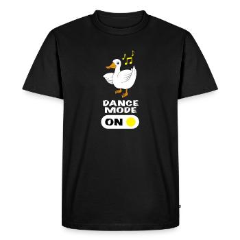 Duck Dancing Saying Mode Dance activé - T-shirt Premium bio Homme - noir - Devant - Nico (187cm)