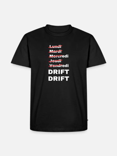 week-end drift - T-shirt Premium bio Homme - noir