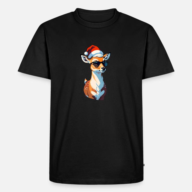 keep cool deer - Männer Premium Bio T-Shirt - Schwarz