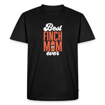 Zebra Finches Bird Zebra Finch - Men's Premium Organic T-Shirt - black - Front - Nico (187cm)